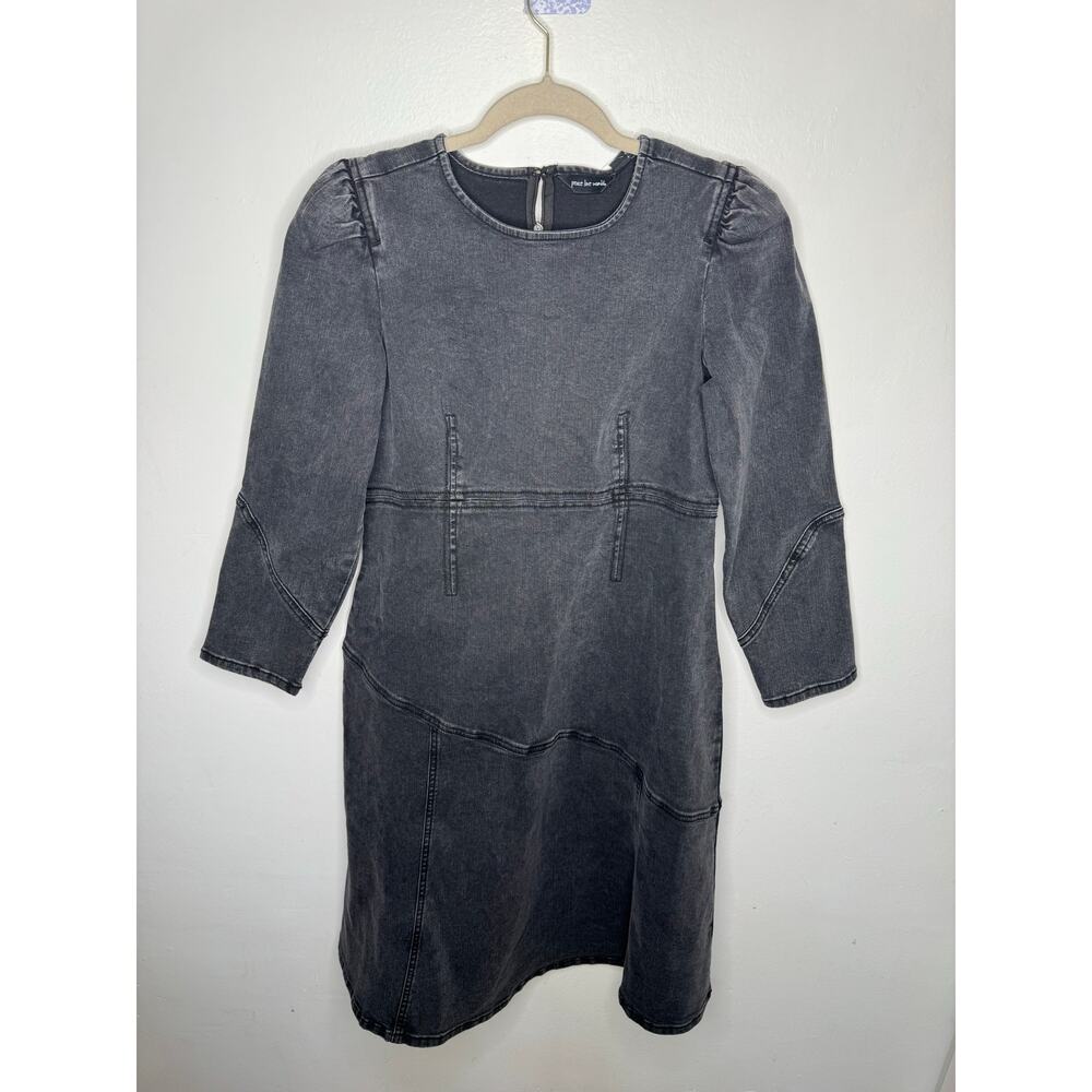 Peace Love World Black Label Denim Midi Dress  Size XS – Miami Collection